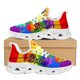 thumbnail image 1 of Zapatillas de deporte con labios sensuales y degradados para mujer, antideslizantes, de punta redonda, resistentes a la suciedad, para otoño e invierno,, 1 of 6
