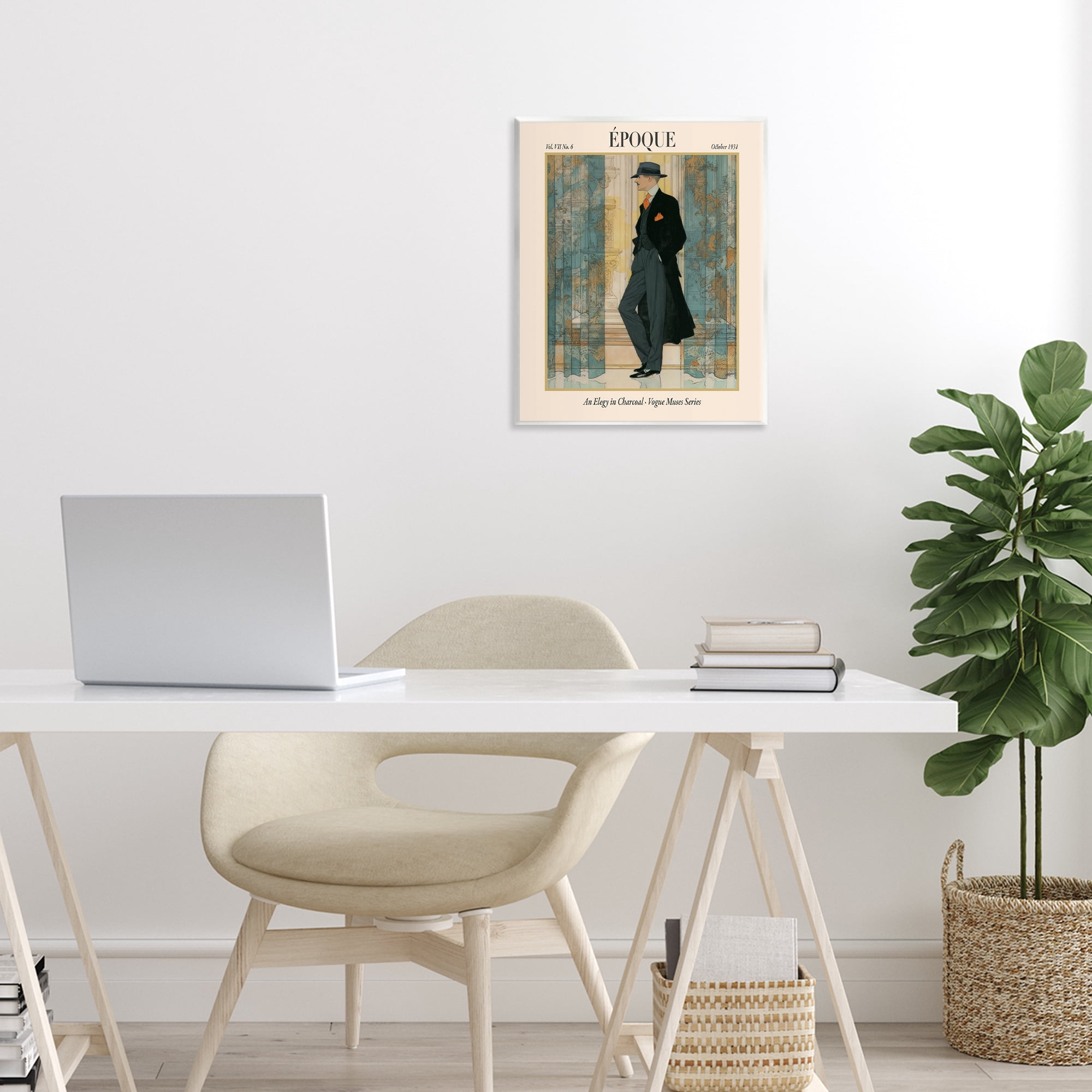 Stupell Industries The Gentleman Magazine Wall Plaque Art, design by A Barefoot Stylist
