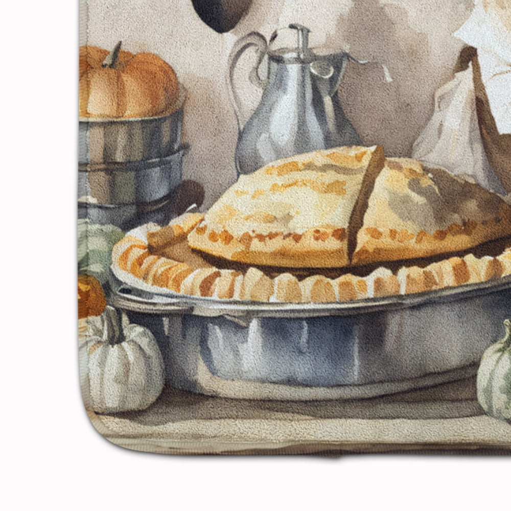 Carolines Treasures DAC1797RUG 19 x 27 in. Unisex Old English Sheepdog Fall Kitchen Pumpkins Memory Foam Kitchen Mat