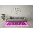 thumbnail image 3 of Ahgly Company Indoor Rectangle Oriental Pink Traditional Area Rugs, 7' x 9', 3 of 4