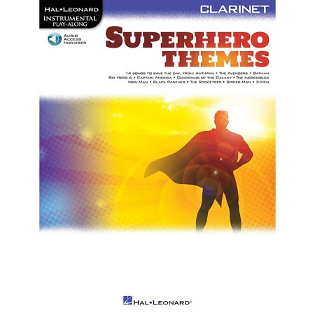Hal Leonard Superhero Themes Instrumental Play-Along for Clarinet (Book with Online Audio)