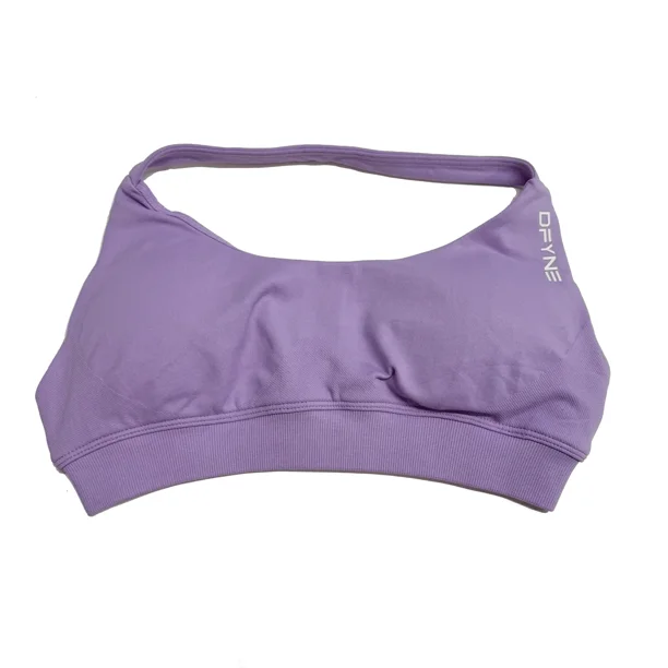 Sujetador deportivo de impacto para mujer, sostén Halter sin costuras con espalda abierta, Top de Yoga, sujetador de soporte medio, Top corto de gimnasio, ropa deportiva acolchada