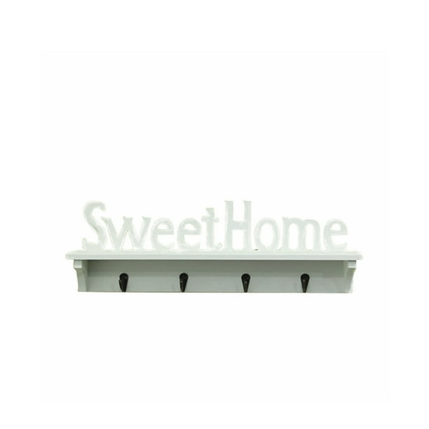 Onever Sweet Home Shelves Hat Key Holders 4 Hooks Wall Mounted Storage Organizer Hanger Rack Hanging Decoration Com - Wall Key Holders For Home Onever Sweet Home Shelves Hat Key Holders 4 Hooks Wall Mounted Storage Organizer Hanger Rack Hanging Decoration Com - Wall Key Holders For Home