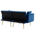 thumbnail image 6 of Yesurprise Modern Velvet Loveseat Sofa, 2 Seater Button Tufted Couch with Metal Feet for Living Room Bedroom Apartment, 6 of 8