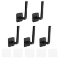 thumbnail image 1 of Unique Bargains 5 Pack Hat Racks for Baseball Caps, Plastic Adhesive Hat Hooks Hat Hangers, Black, 1 of 7