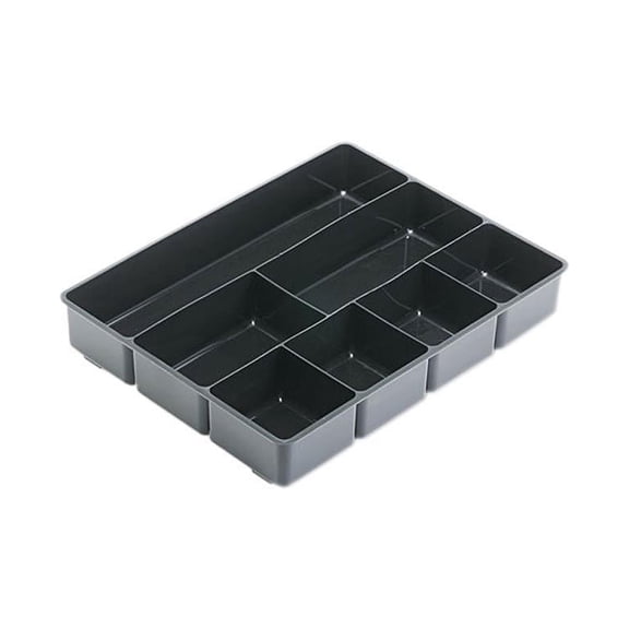 Rubbermaid 11906ROS Extra Deep Desk Drawer Director Tray, Plastic, Black
