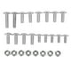 thumbnail image 1 of 25 piezas ATV guardabarros perno tornillo tuerca montaje kit acabado niquelado reemplazo para Banshee Mudflap, 1 of 14