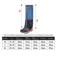 thumbnail image 5 of Legging Gaiters Outdoor Camping Hiking Climbing Hunting Skiing Waterproof Snow High Legging Gaiters for Men and Women Trekking Skiing Desert Snow Boots Shoes Covers, Black L, 5 of 10