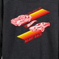 thumbnail image 3 of Hot Wheels - Valentine's You Make My Heart Race - Ladies French Terry Long Sleeve Shirt, 3 of 5