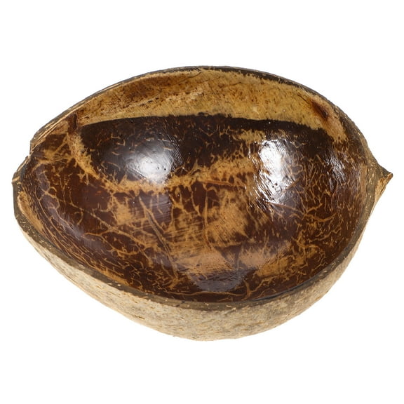 FRCOLOR 1Pcs Coconut Bowl for Aromatherapy Candle Making Round Shape 11.8X10.2X1.8In