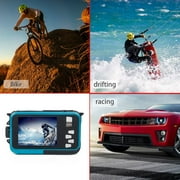 4K Action Camera Double Screen Underwater Camera HD Waterproof Photo Shooting Video Recording Sports Diving LED Flash Digita l Video Camera