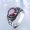 Ruby, variant on Men's Vintage Ring Stainless Steel Inlaid Sapphire Ring Carved Band Personalized Titanium Steel Ring Fashion Jewelry Ring for Him Gift for Birthday