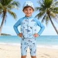 thumbnail image 2 of ibiyuan 3T Boy Swimsuit Set Kids Buoyancy Swimsuit Boys' And Girls' Swimsuit Swimsuit Surfing Buoyancy Swimsuit (4 8 Years),5-6 Years, 2 of 4