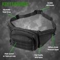 thumbnail image 3 of XGear Tactical Adjustable Strap Men's Fanny Pack, 800D Nylon, Black, 3 of 5