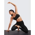 thumbnail image 3 of Sujetador deportivo CRZ YOGA Butterluxe, espalda en Y, acolchado, espalda cruzada, negro, 3 of 7