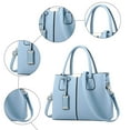 thumbnail image 3 of Faraee Purses and Handbags for Women Leather Tote Top Handle Satchel Crossbody Work Shoulder Bags Ladies Blue, 3 of 4