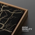 thumbnail image 3 of IDEA4WALL Framed Canvas Print Wall Art Set of 2 Geometric Gold & Black Forest Wood Tree Rings Abstract Modern Art Decorative Boho Contemporary Artwork for Bedroom, Office - 16"x24"x2 Panels Natural, 3 of 5
