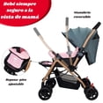 thumbnail image 3 of Carriola Reversible The Baby Shop Asiento Reclinable 3 Posiciones, Plegable y Ligera de Viaje Rosa, 3 of 8