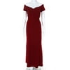 Pre-owned|Badgley Mischka Womens Sweetheart Neck Off The Shoulder Gown Red Size 10 1169979