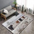 thumbnail image 2 of Cow (2) Shaggy Area Rug, Rugs for Living Room Bedroom Non Slip Door Mat Indoor Carpet Machine Washable Nursery Home Decor Floor Mats for Entryway 60x39in-#, 2 of 5