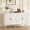 White, variant on May in Color 55" Buffet Cabinet with Ship Wheel Pattern, Adjustable Shelves and Solid Wood Legs, Vintage Sidebard for Kitchen, Dining Room, Black