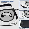 thumbnail image 4 of HOMEYA Car SUV Windshield Sun Shade Front Visor Reflective Protector Twist Sunshade Universal (Big Eyes), 4 of 8
