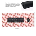 thumbnail image 3 of Disketp Floral Strawberr Gaming Mouse Mat Long Extended Mouse Pad Desk Mat Non-Slip Rubber Mice Pads Stitched Edges(315.5 x 16 x 0.12 Inches), 3 of 8