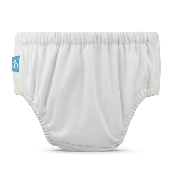 Charlie Banana Reusable Swim Diaper Snaps Multi-Color White Size M (16-28 lbs) 1 Pack