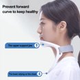 thumbnail image 2 of Neck Brace Adjustable Easy to Wear Breathable Not Stuffy No Burden Improve Forward Posture Pain Relief Neck Support Brace Home Supply, 2 of 8