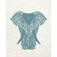thumbnail image 2 of Allen, Kimberly 20x24 White Modern Wood Framed Museum Art Print Titled - Elephant Mandala, 2 of 4