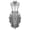 Silver, variant on Women Shiny Metallic Zipper Front Open Front Tops Vest Party Blue S