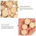 thumbnail image 4 of TOXMENT 100Pc Hexagonal Wood Slices for DIY Crafts & Home Decor, 4 of 9