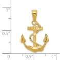 thumbnail image 3 of 14K Yellow Gold Charm Pendant Men'S 24 mm 11 Solid Polished Anchor, 3 of 3