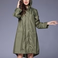 thumbnail image 3 of Fimkaul Women's Jacket Coats Winter Fall Long Sleeve Casual Tops Rain Outdoor Waterproof Windproof Outwear Open Front Jackets Coat Army Green M, 3 of 6