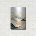 thumbnail image 3 of Luxe Metal Art 'Black & Beige Landscape 1' by Petals Prints Design, Metal Wall Art, 16"x24", 3 of 9