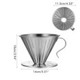thumbnail image 2 of Filtre à Café en Acier Inoxydable Réutilisable Support de Filtre à Café, 2 of 8