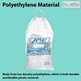 thumbnail image 3 of 5lb Metallocene Ice Bag - 11.5"x18" & (500 Bags) 1.2Mil Printed Ice Bag with Drawstring Closure - Heavy-Duty Plastic Ice Bags - Convenient Bulk Pack for Ice Storage and More, 3 of 7