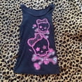 thumbnail image 4 of Top corto con corsé para mujer, top sexy estilo trashy Y2k de los años 2000 con tirantes, ropa gótica para mujer, ropa harajuku emo de verano 2024, 4 of 4