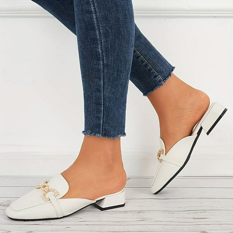 Loafers for women backless outlet