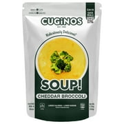 Cuginos Quick Meal Cheesy Cheddar Broccoli Dried Soup Mix, 5.8oz Family Size Pouch Makes 8 Cups