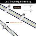 thumbnail image 3 of 100 clips para tira de luces LED, clips de soporte de montaje de silicona impermeables para accesorios de luces de tira LED de 12 mm de ancho, 3 of 5
