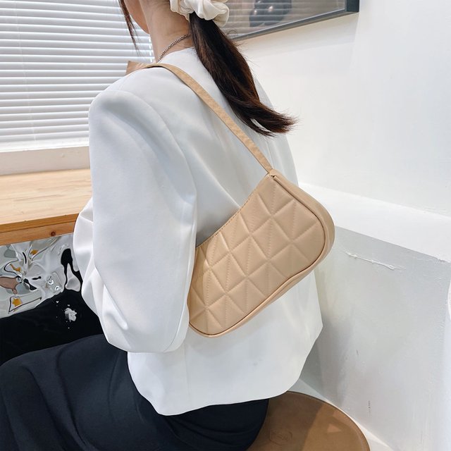 Bolso pequeño de hombro con cremallera para mujer cartera de mano Ehuebsd de cuero PU y nailon con cadena de mariposa Vintage 2022