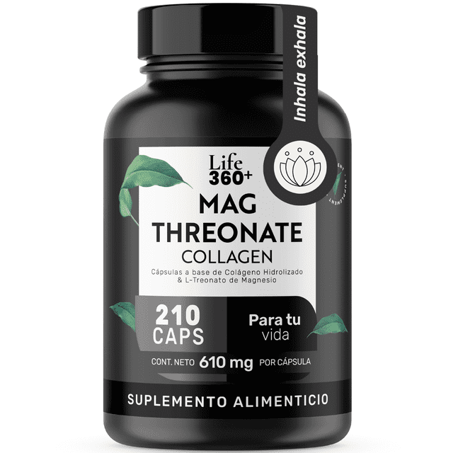 MAG Threonate Life360+ 210 cápsulas con Colágeno y L-treonato de Magnesio