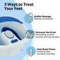 thumbnail image 4 of HoMedics Bubble Bliss Elite Foot Spa with Heat, Massage, Temp Control, Warming, Heating Features, Removable Pumice, 4 of 17