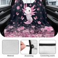 thumbnail image 6 of Xoenoiee Axolotl Butterfly Cherry Blossom Pattern Rear Bench Car Seat Cover Towel Protector, Heavy Duty Universal Fit Automotive Backseat Protector for Cars SUVs Truck, 6 of 7