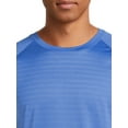 thumbnail image 2 of Russell Men's and Big Men's Active Asymmetrical Striped T-Shirt, up to Size 5XL, 2 of 5