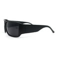 thumbnail image 3 of Mens Classic 90s Mad Dog Gangster Narrow Rectangle Plastic Sunglasses Matte Black - Black, 3 of 4