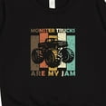 thumbnail image 3 of Inktastic Monster Trucks Are My Jam Toddler Sweatshirt, 3 of 4