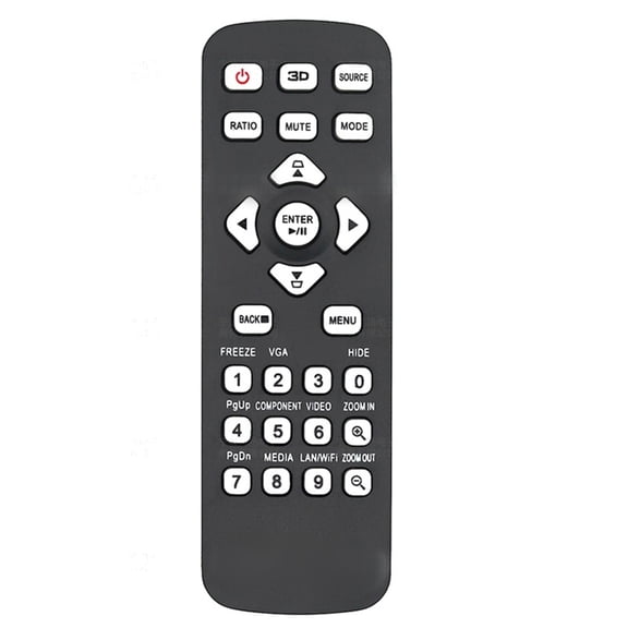 Universal Replacement Remote Control for X128GH X118H X1126AH D616D Multiple Projector Models And More Black