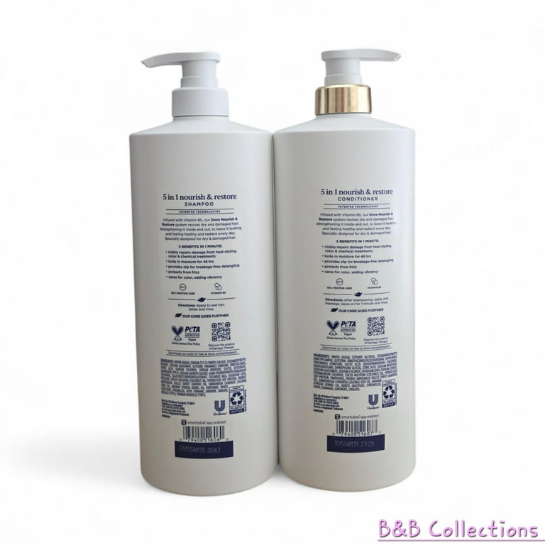 Dove 5 in 1 Nourish & Restore Damage Therapy Shampoo & Conditioner